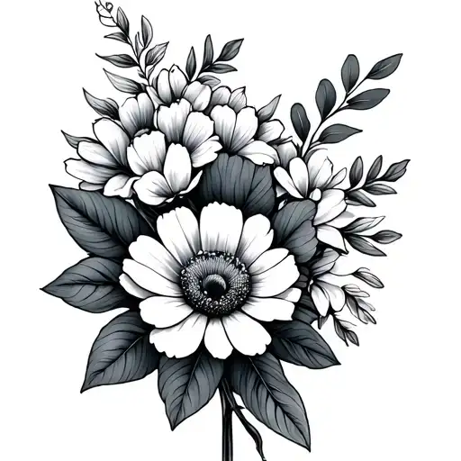 June Birth Flower August Birth Flower Bouquet