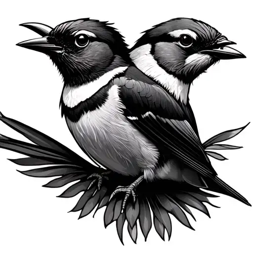 New Zealand Birds Perched