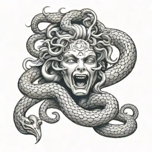 Medusa Head Snakes Wrapping