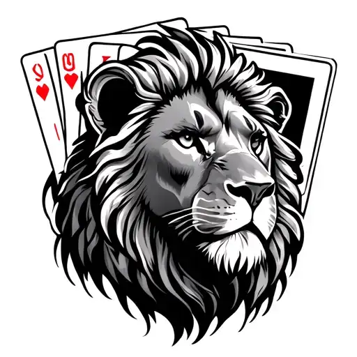Lion Royal Flush Hand