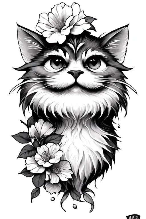 Garfetti Chic Tattoo Design