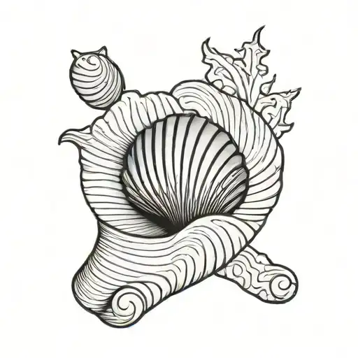 Minimalist Seashell
