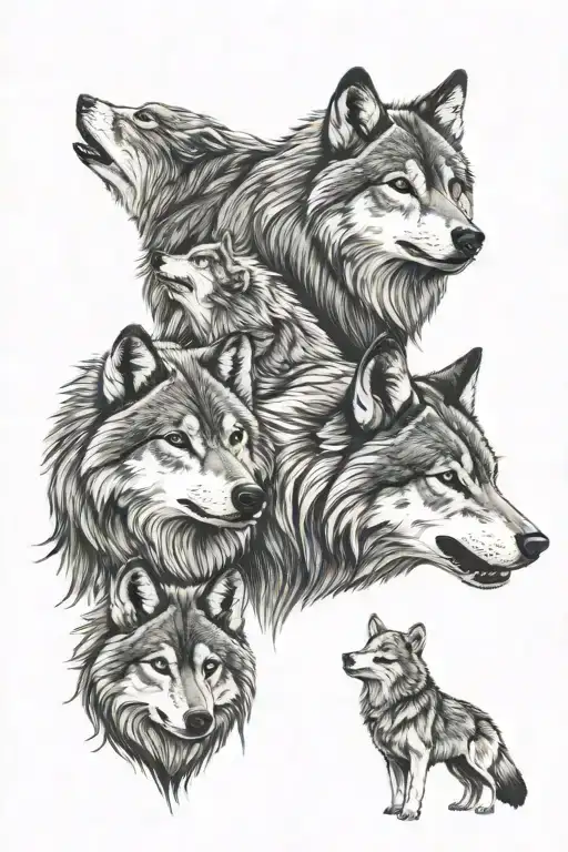Wolves Representing Family