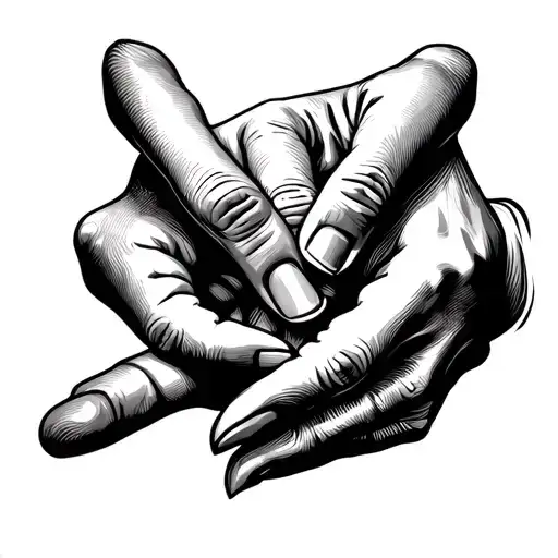 2 Baby Hands One Holding Moms Pointer Finger And One Holding Moms Pinky Finger