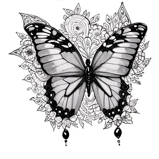 Butterfly Mandalla Pampilles