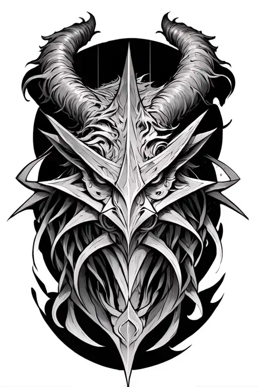 Pentagramme And Demon