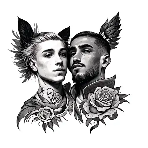Matching Tattoos For 2 Brothers