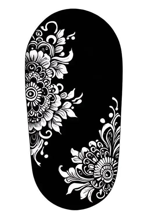 Feminine Delicate Paisley Henna Spiritual