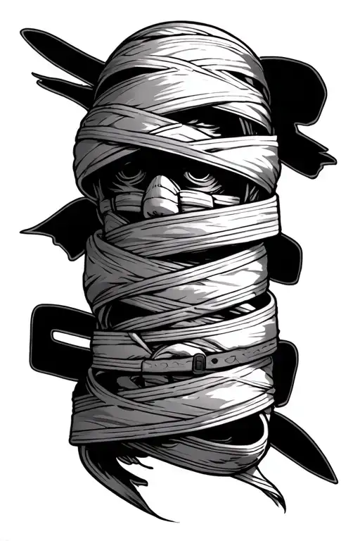Stripes Of A Mummy Progression On Brazilian Jiu-jitsu Belts