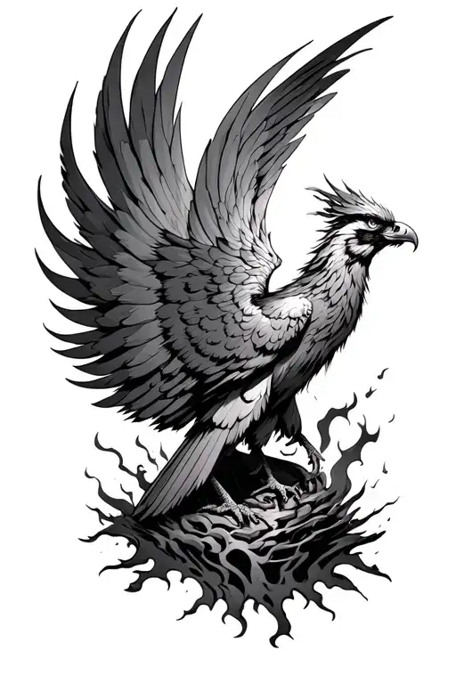 Phoenix Rising From Ashes