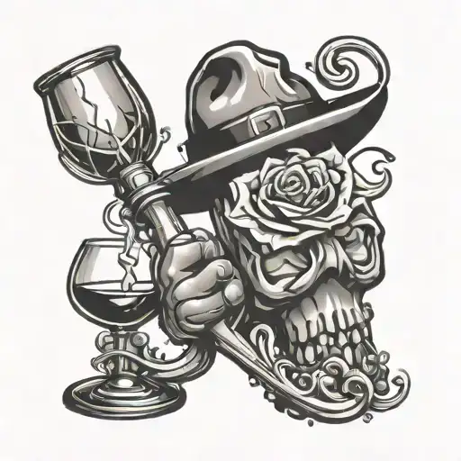 Cool Miner's Lamp Wine Glass