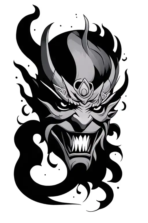 Oni Mask Surrounded