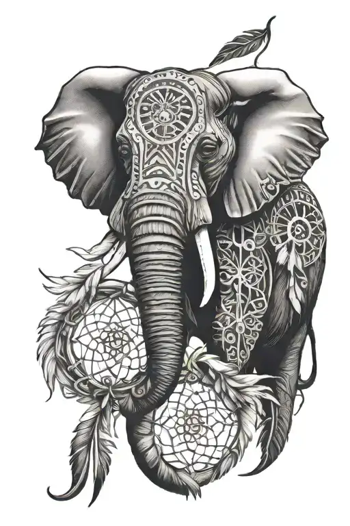 Elephant And Dreamcatcher