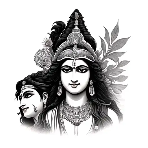 Shiva And Krishna