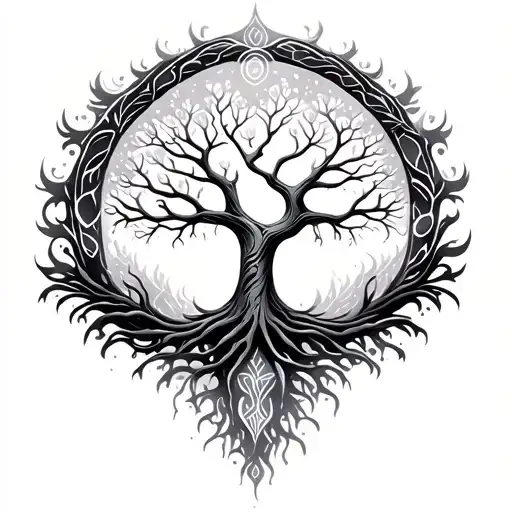 Tree Of Life To Cover Tribal Design