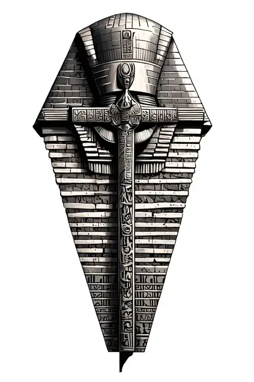 Egypt Cross Pyramids