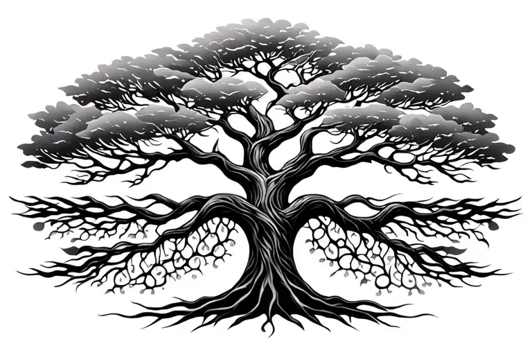 Tree Of Life To Cover Tribal Design