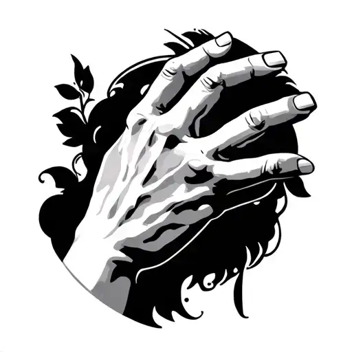 God Reaching Out To Adam Hands Only Unique Simple Design