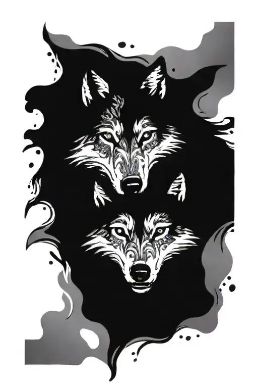 Wolf Face Surrounded