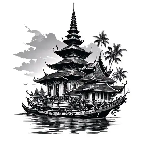 Thailand Travel Tattoo Featuring