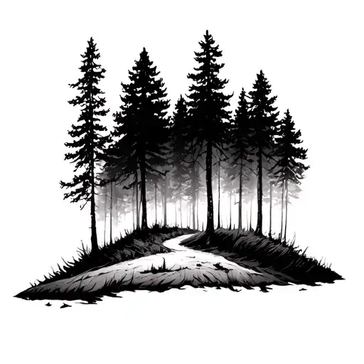 Forrest Themed Half Sleeve Inspired