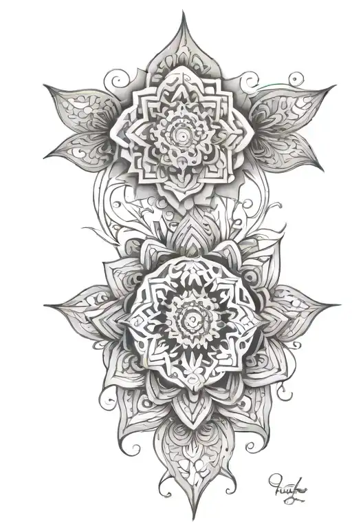 Mandala Half Sleeve