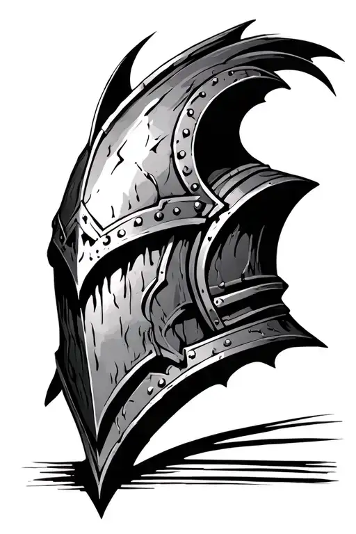 Modern Looking Medieval Armor Scarred From Battle