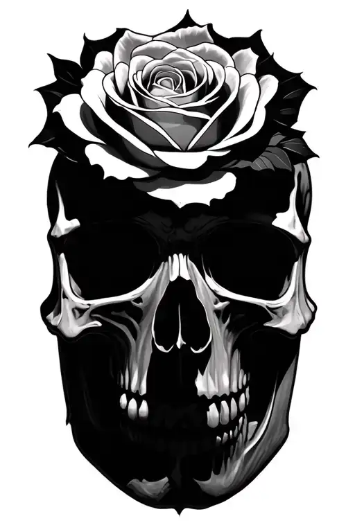 Rose And Skull