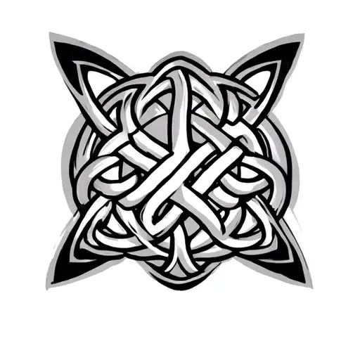 Celtic Knot Tattoo On Chest And Sleeve