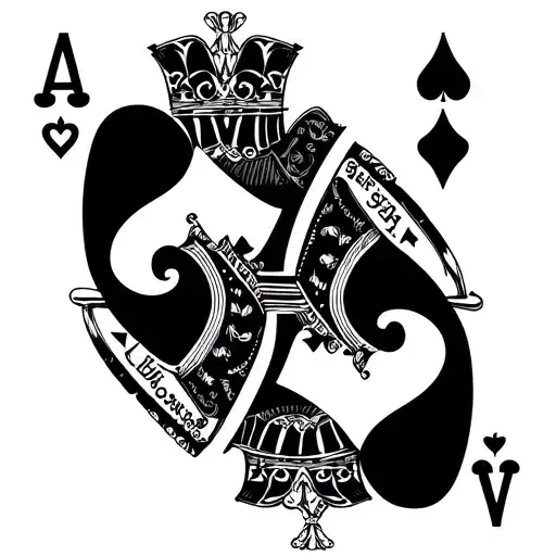 King Of Hearts At The Back 2 Of Hearts In The Middle Ace Of So Spades In Front