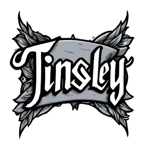 Tinsley Name Tattoo Design