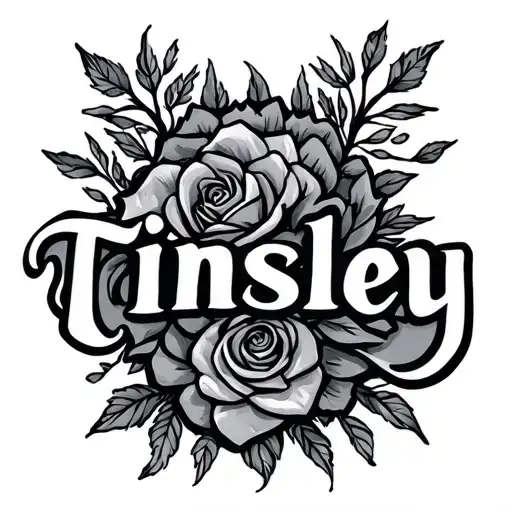 Tinsley Name Tattoo Design