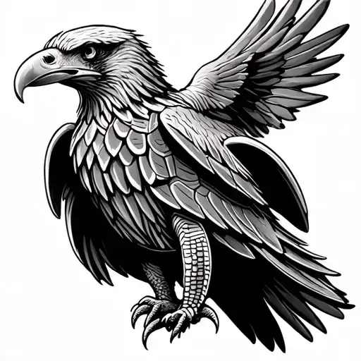 Turtle Shell Eagle Of Over