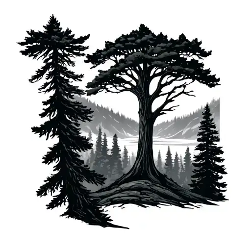 Represents Oregon Trees
