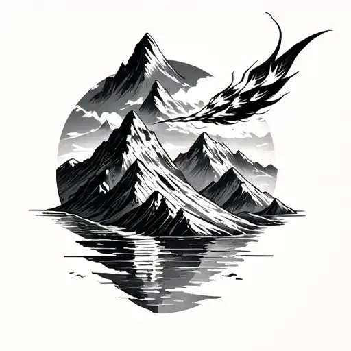 Winds And Mountains At The Back