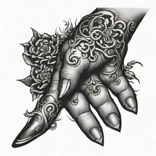 Hand Tattoo Filler For Half A Hand