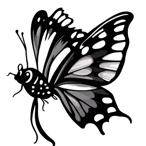 Butterfly With The Chey In Wings