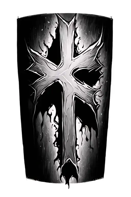 Crosses Horizontally A Scar