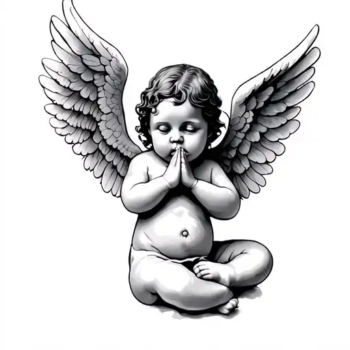 Baby Angel Praying