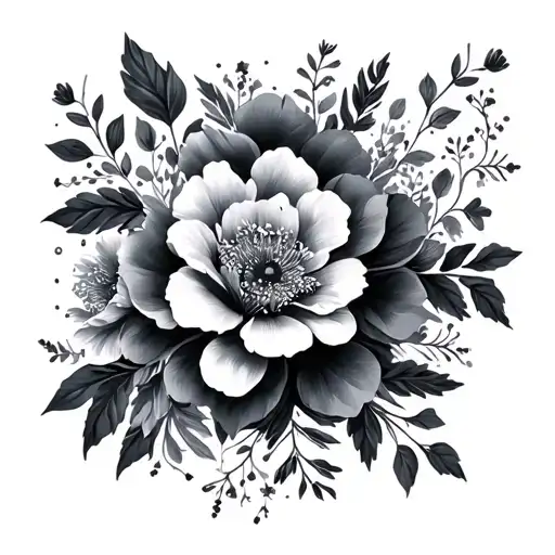 Coverup Floral Background And