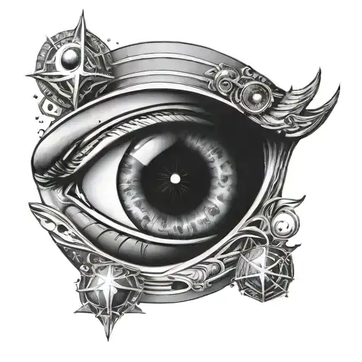 Eyes With Space Theme