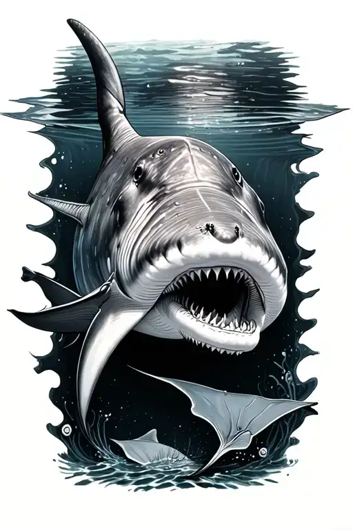 Whale Shark And Manta Ray