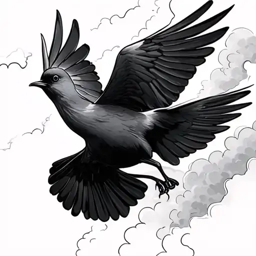 Storm Petrel Soaring Through A Thunderstorm