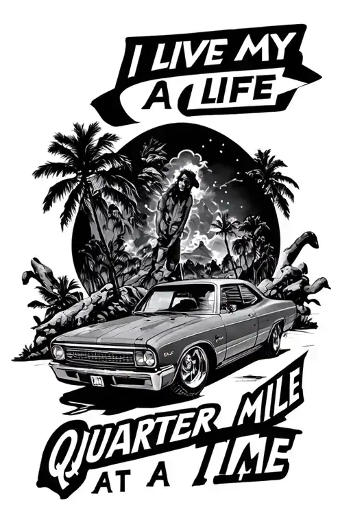 I Live My Life A Quarter Mile At A Time