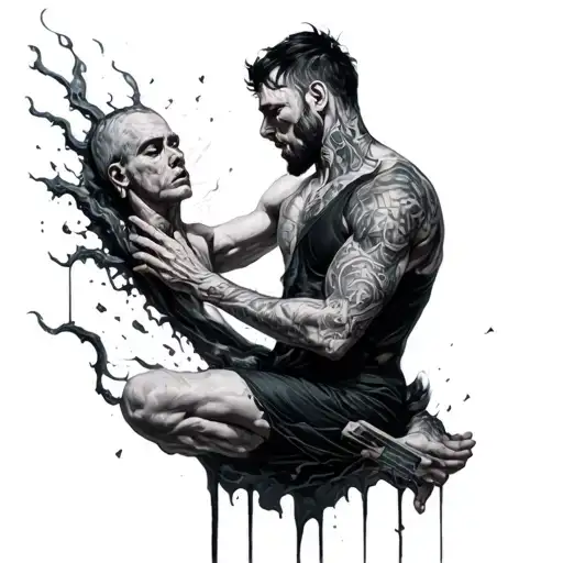 A Man Killing His Old Self And Being Reborn