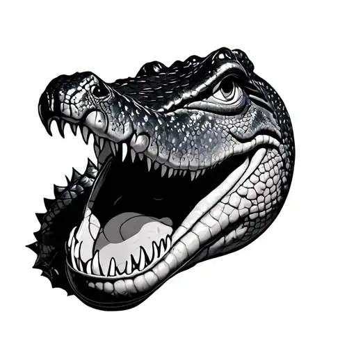 Alligator Head Top View