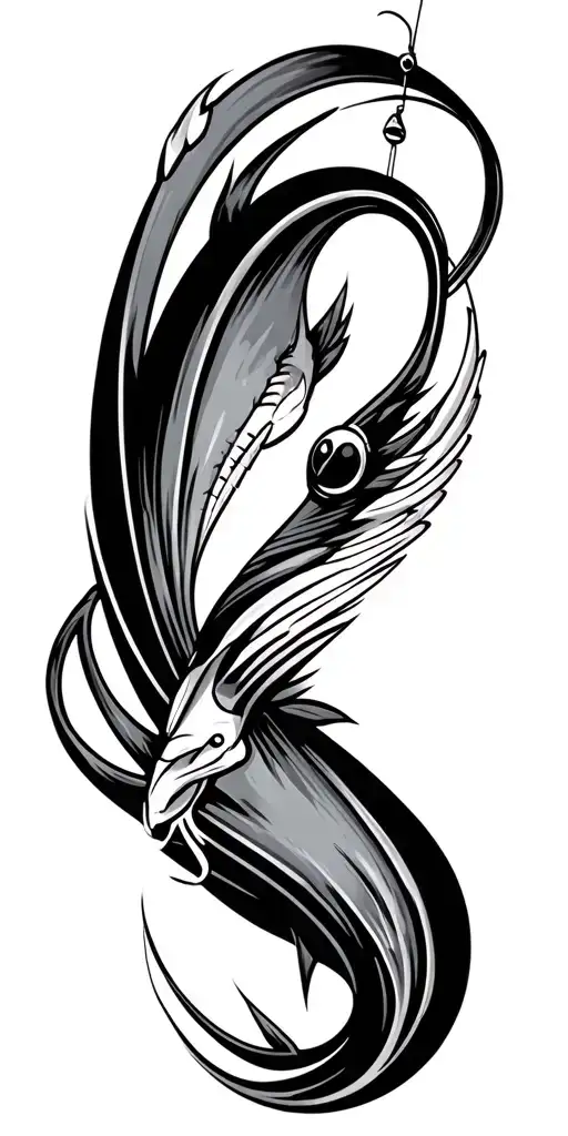 Fishing Pole Figure 8 Racing Car Surrounded