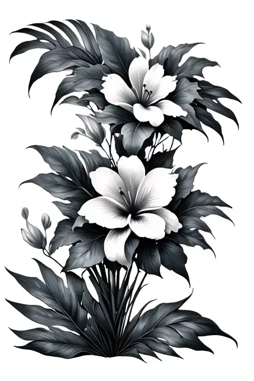 Tropical Flowers And Plants