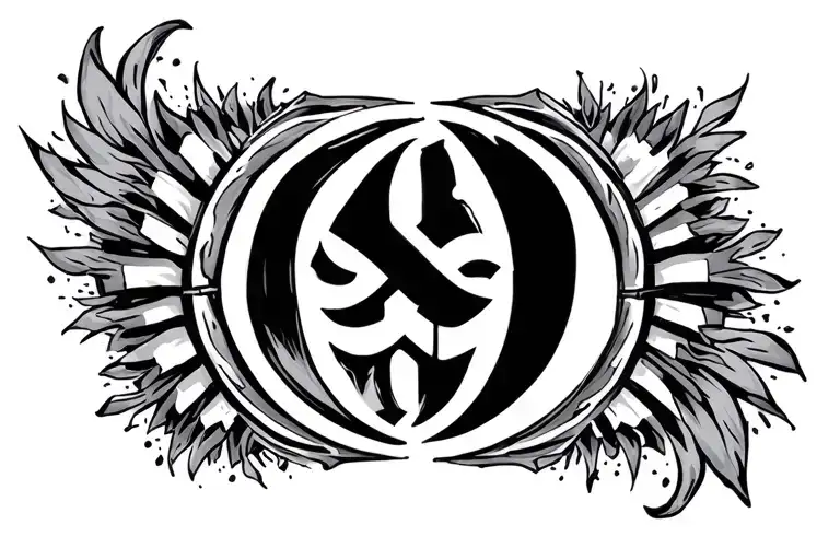 Swastik Pattern Inside Semi Circle