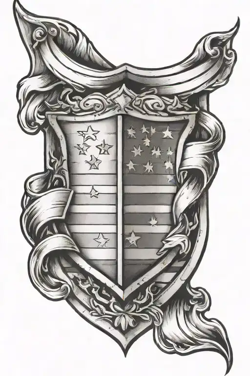 American Flag Shield